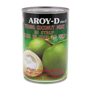 Aroy-D Junges Kokosnussfleisch in Sirup 400 ml