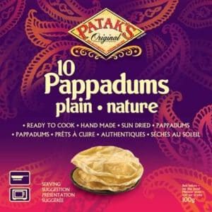 Papadam Plain 100gm - Patak's