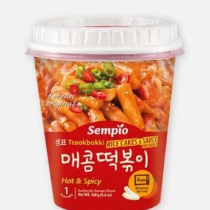 Sempio Tteokbokki istantaneo caldo e speziato